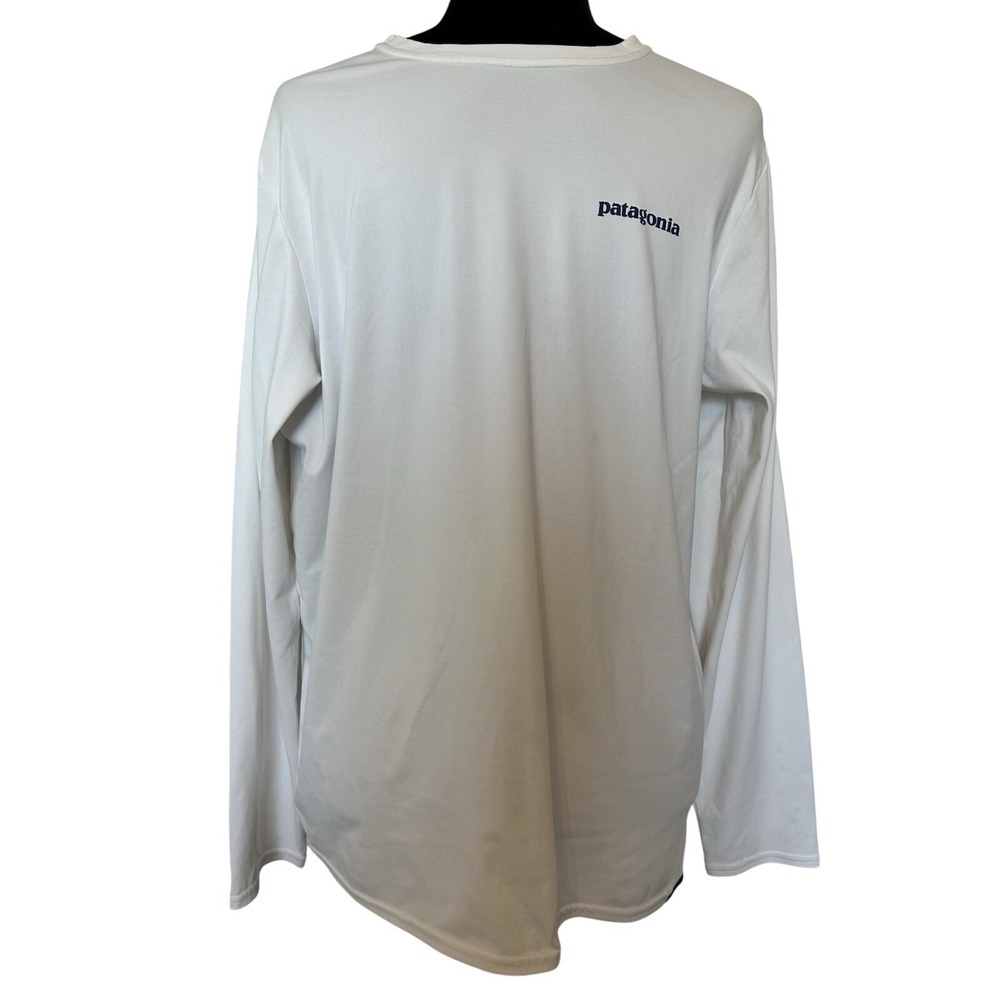 Patagonia‎ Men's White Long Sleeve Tee Shirt Size Medium